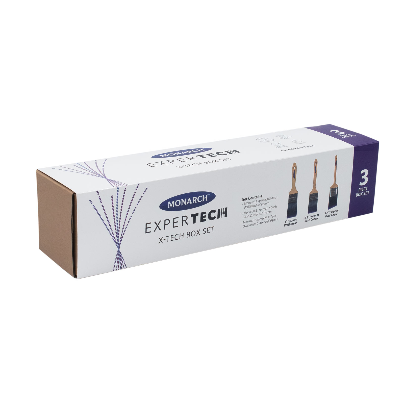 Monarch XTech Box Set 3pc - XTech - 50mm Wall, 63mm Sash and 63mm Oval in box packaging