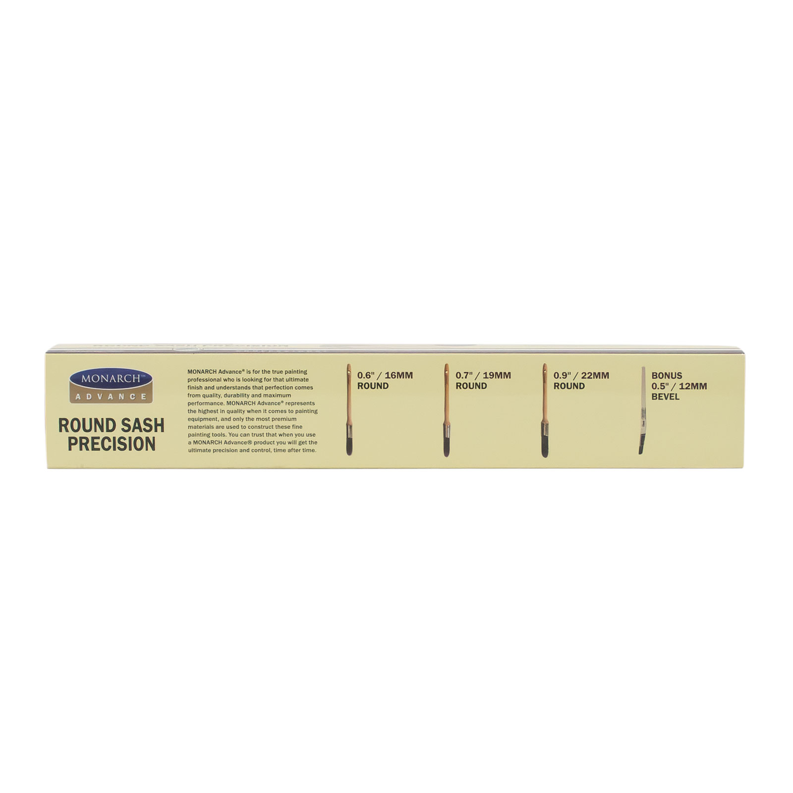 Monarch Advance Round 4pk in packaging back view