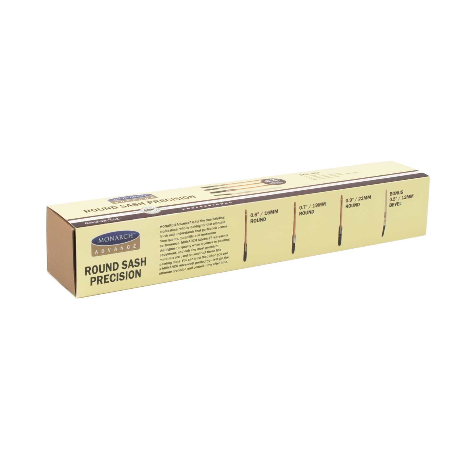 Monarch Advance Round 4pk in packaging back side view