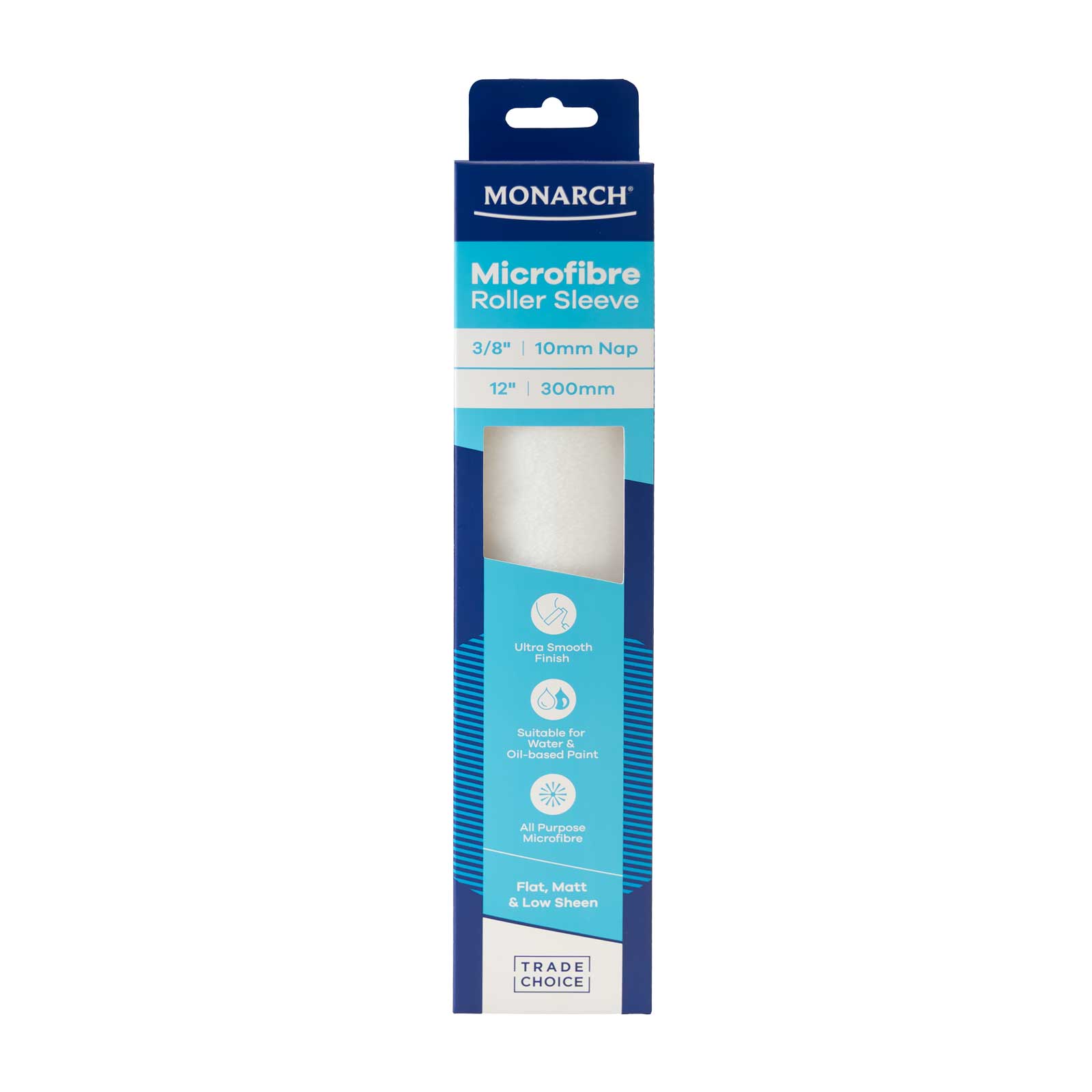 Microfibre Roller Sleeve 12" (300mm) - 10mm Nap in packaging