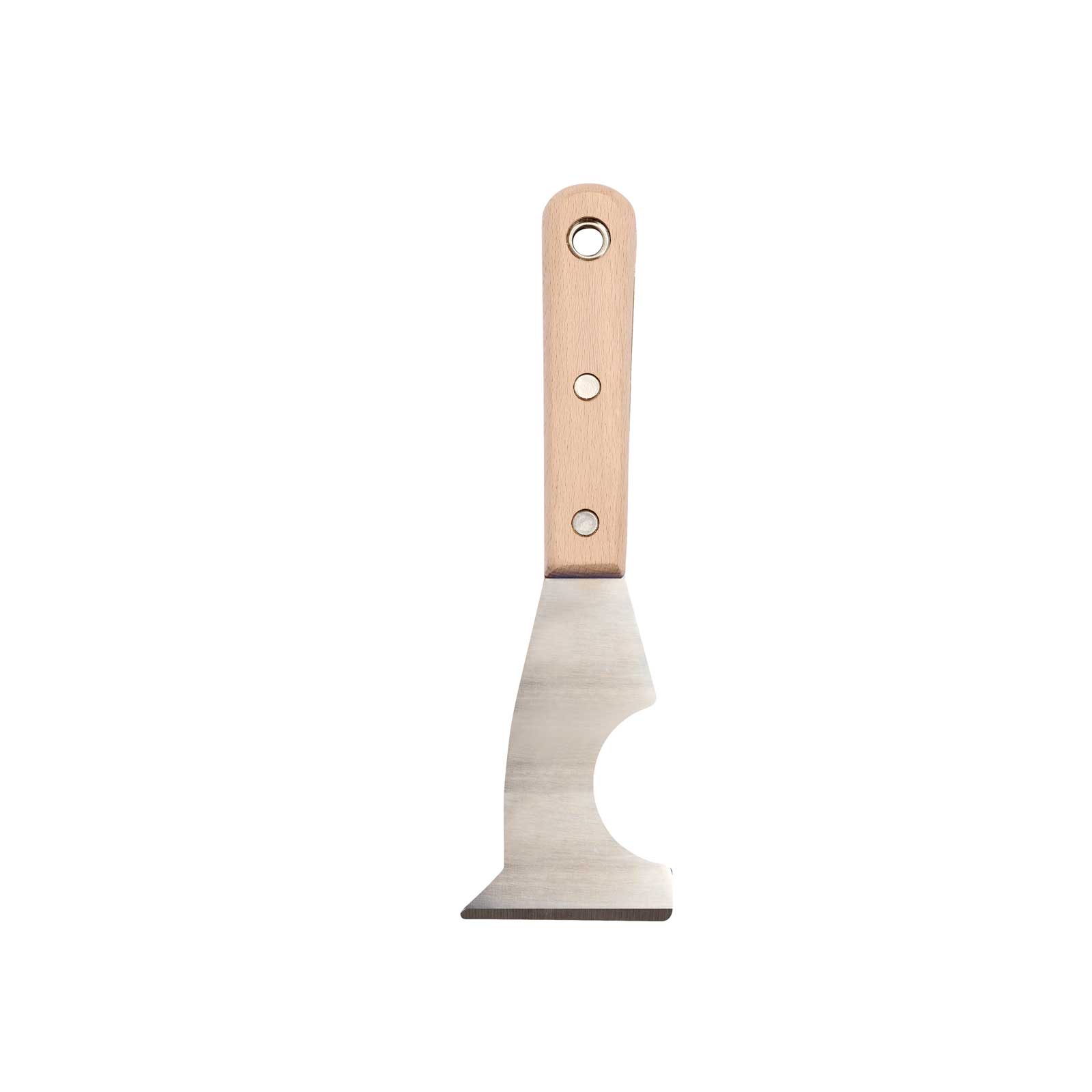 Monarch Timber Handle 5-in-1 Scraper 2" (50mm)- Stiff back view