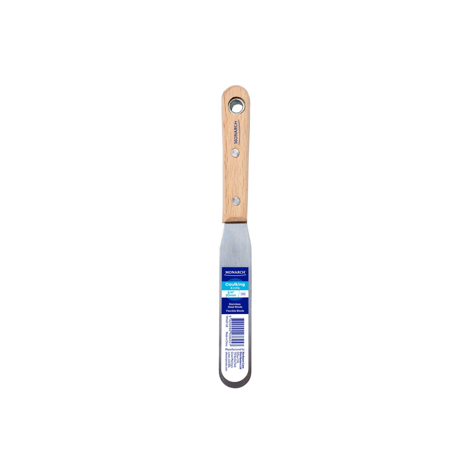 Monarch Timber Handle Caulking Knife 3/4" (20mm) - front hero shot